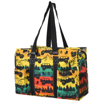 Zippered Caddy Large Organizer Tote Bag